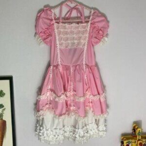 NWT Partiss light pink Princess ruffle dress size XS
